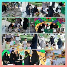 برپایی موکب کتابخوانی ساحل دانایی با حضور اعضای فعال کتابخانه و مسافران گرامی