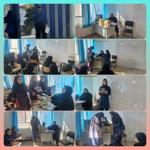 اجرای طرح کتابرانه در مدرسه کم برخوردار 22 بهمن